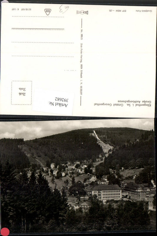 392682,Klingenthal Georgenthal Totale m. Große Aschbergschanze Schanze