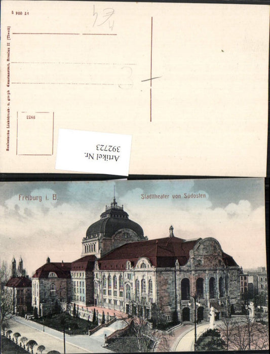 392723, Freiburg im Breisgau City Theatre Theatre Building
