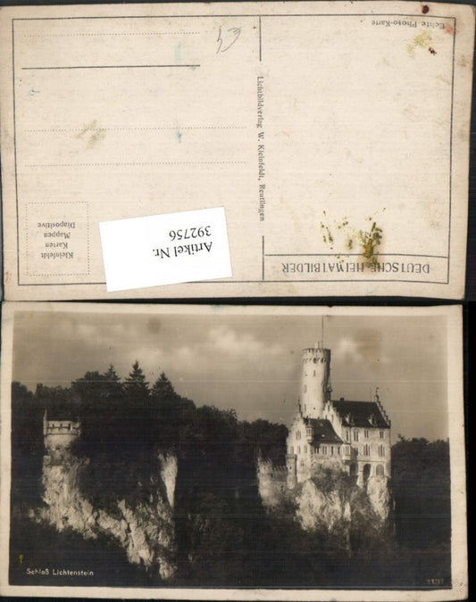 392756, Lichtenstein Castle near Honau