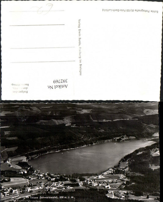 392769,Titisee im Schwarzwald Totale m. See