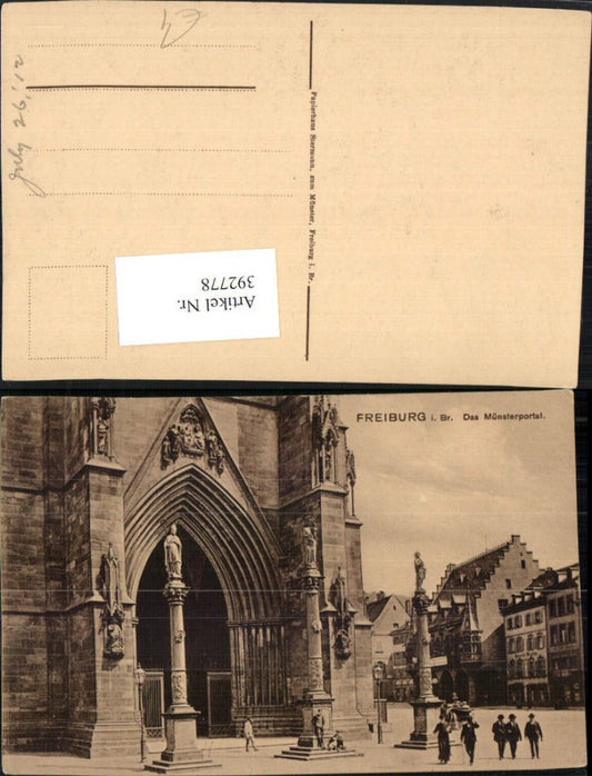 392778, Freiburg im Breisgau Minster Church Portal Columns