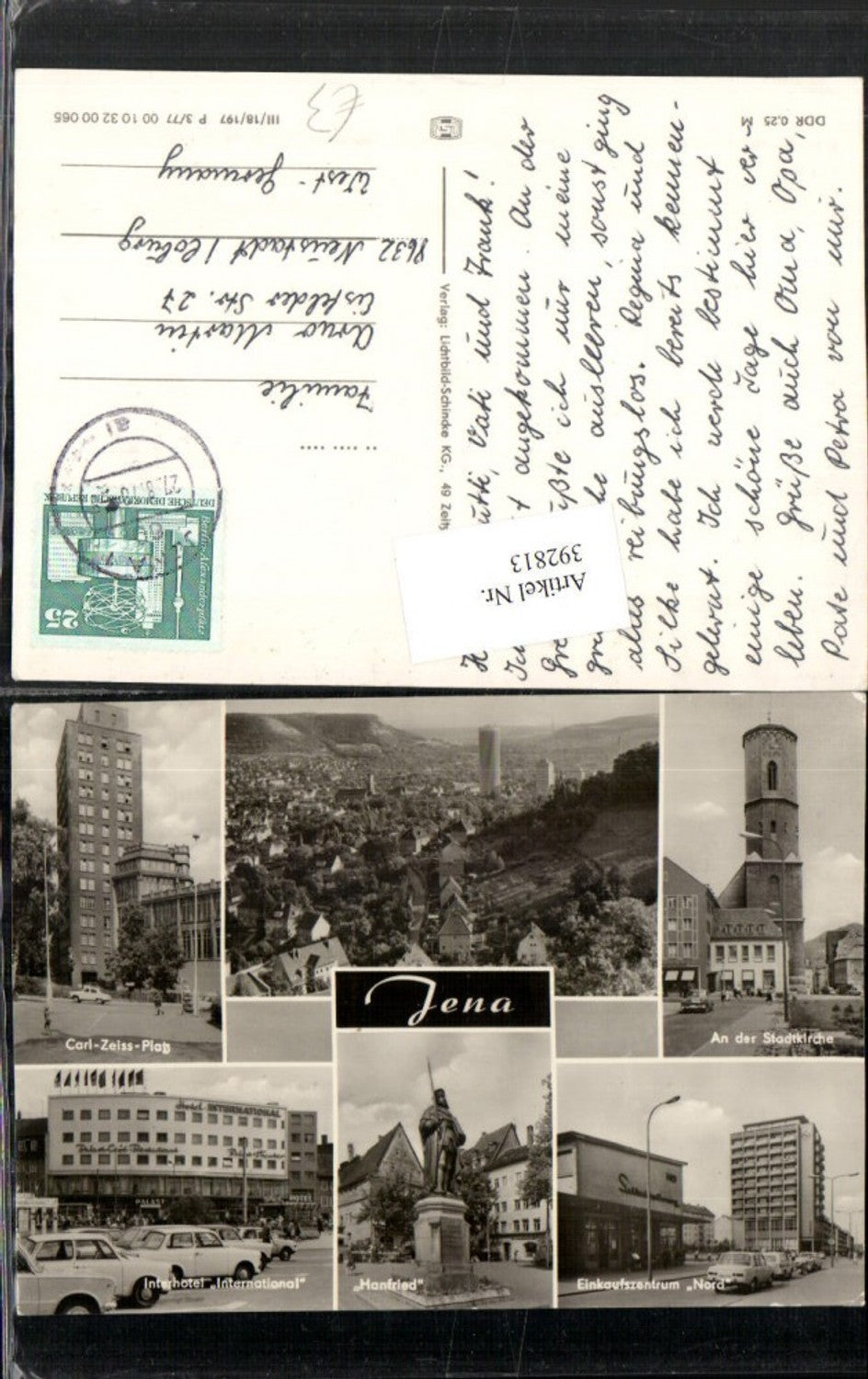 392813, Jena Total City Church Church Shopping Center Interhotel Hanfried Multi-view map