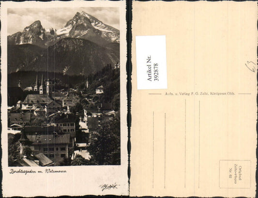 392878,Berchtesgaden Teilansicht m. Watzmann Bergkulisse
