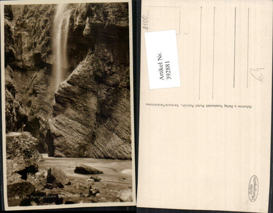 392881,Partnachklamm Klamm b. Garmisch-Partenkirchen Wasserfall