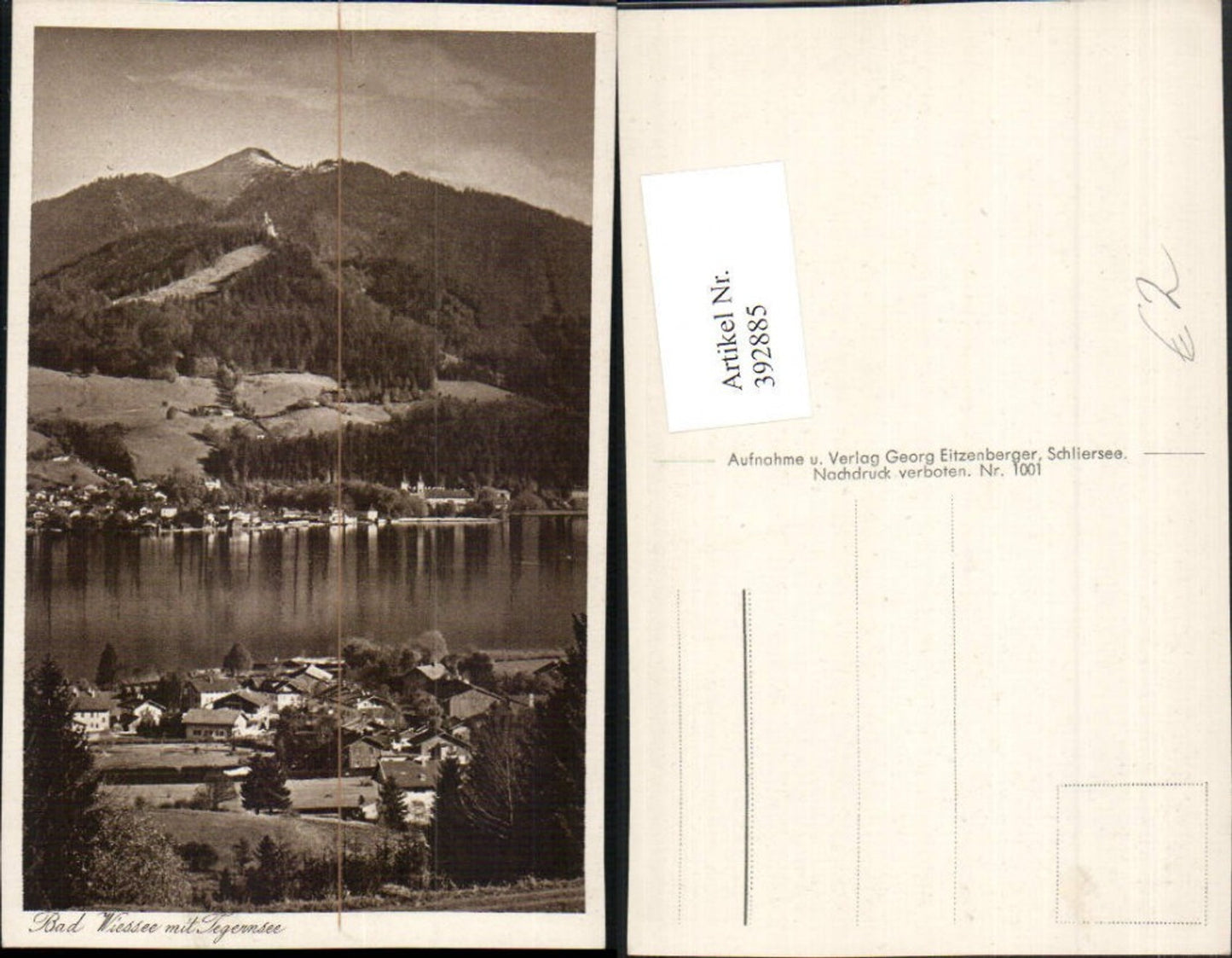 392885,Bad Wiessee Totale m. Tegernsee See Bergkulisse