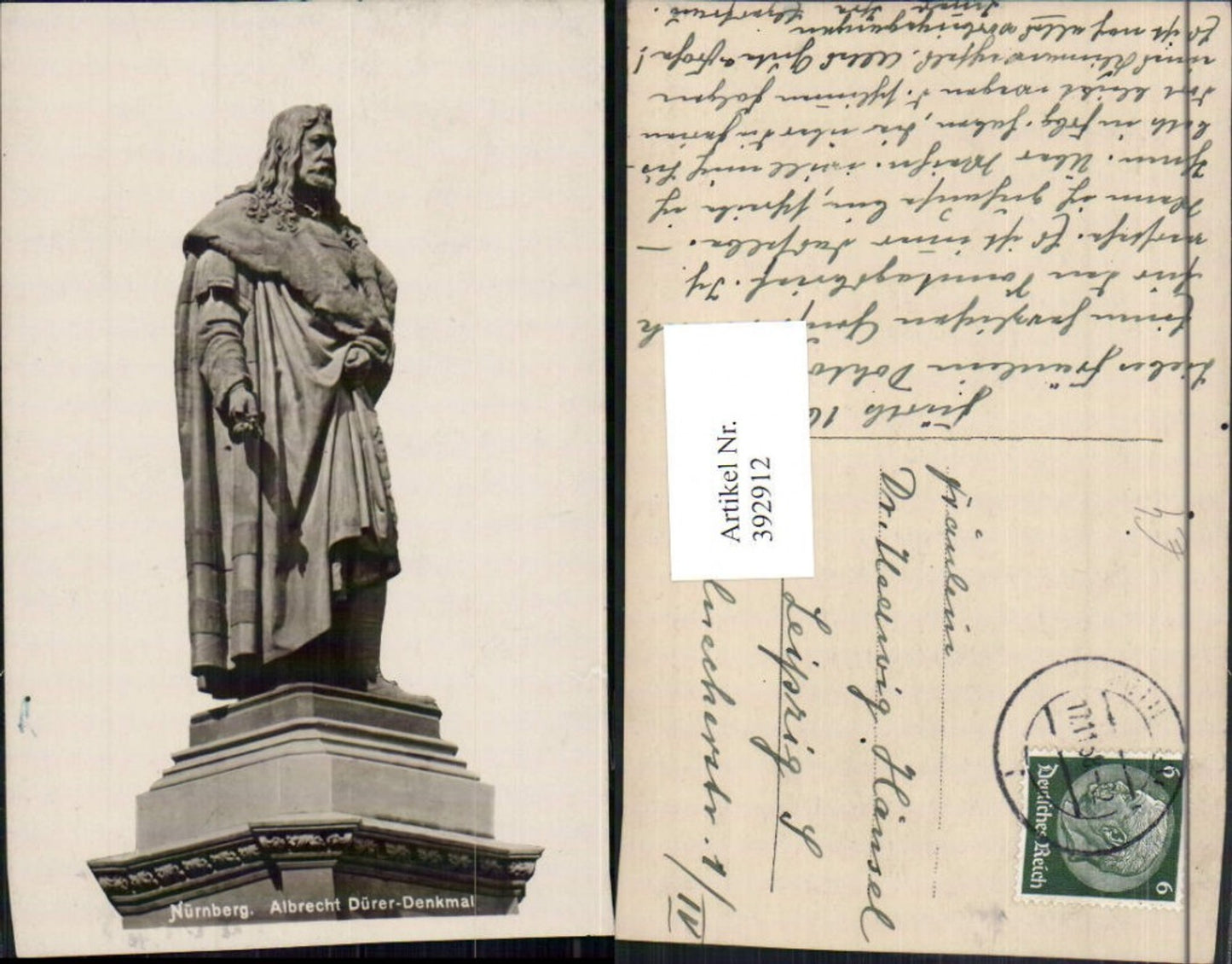 392912, Nuremberg Albrecht Dürer Monument Statue