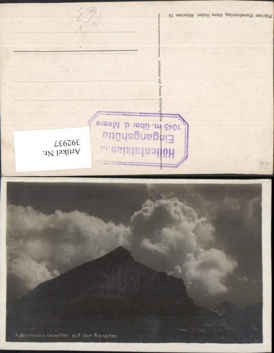 392937,Aufziehendes Gewitter Alpspitze b. Garmisch-Partenkirchen Bergkulisse pub Hans Huber