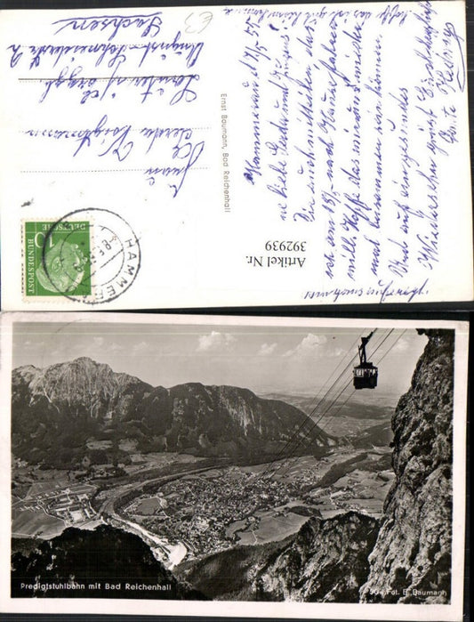 392939,Predigtstuhlbahn Seilbahn m. Bad Reichenhall Totale Bergkulisse