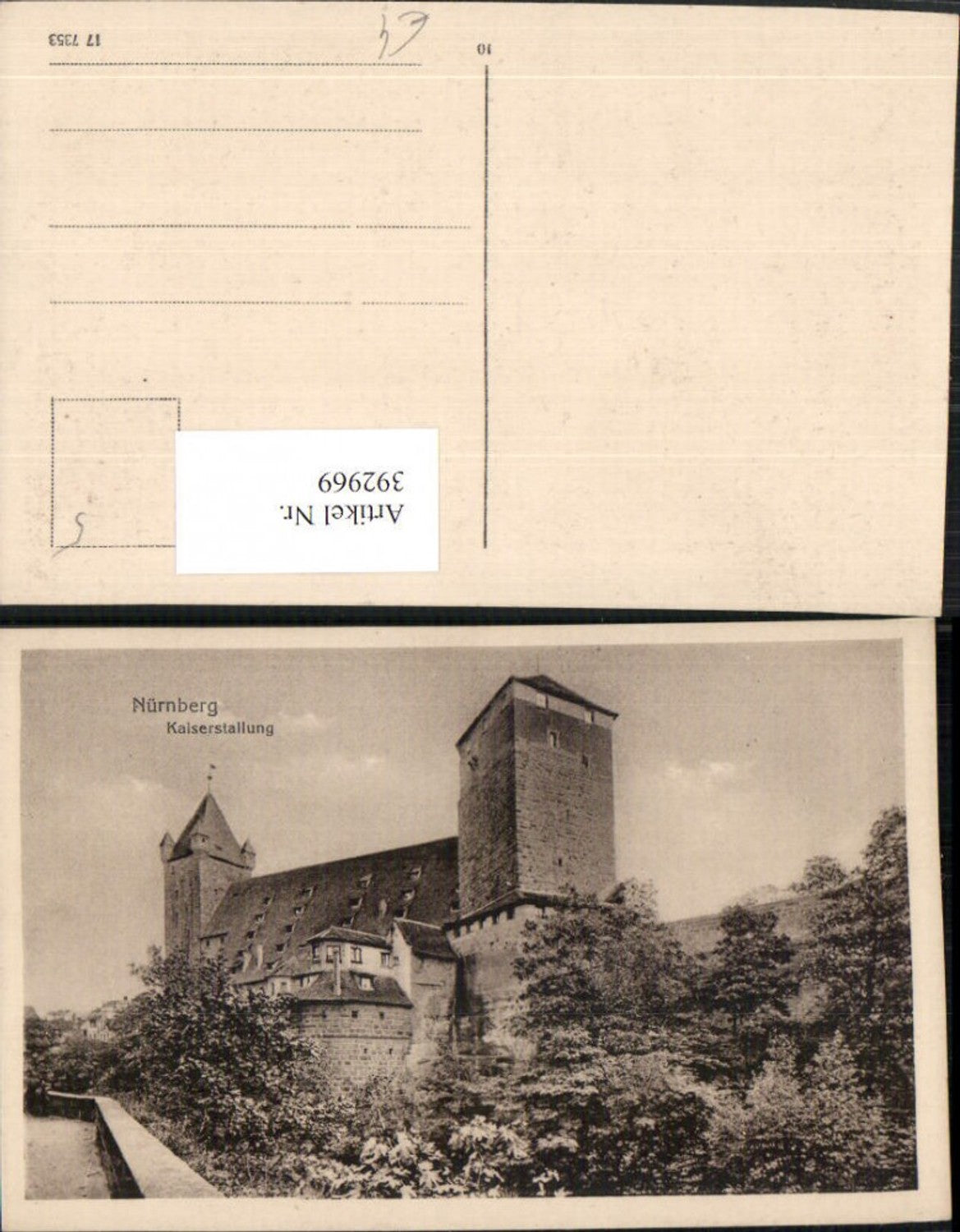 392969,Nürnberg Kaiserstallung Turm