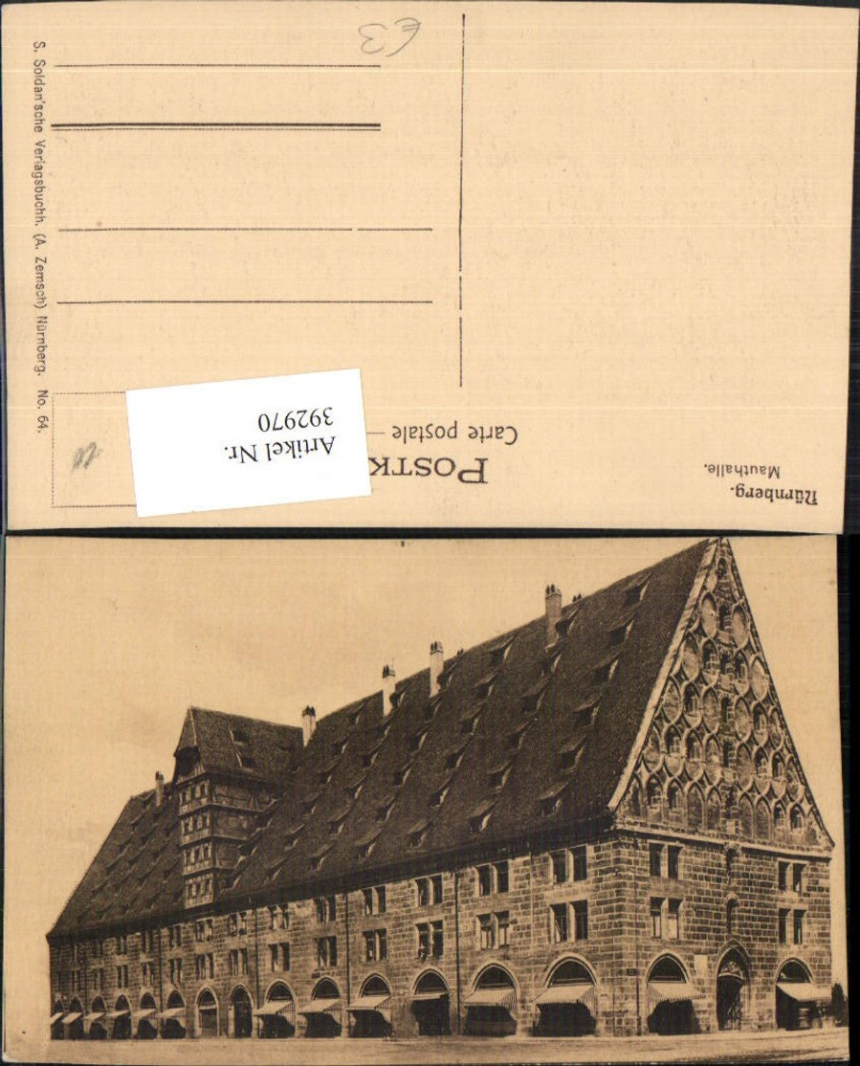 392970, Nuremberg Mauthalle Building