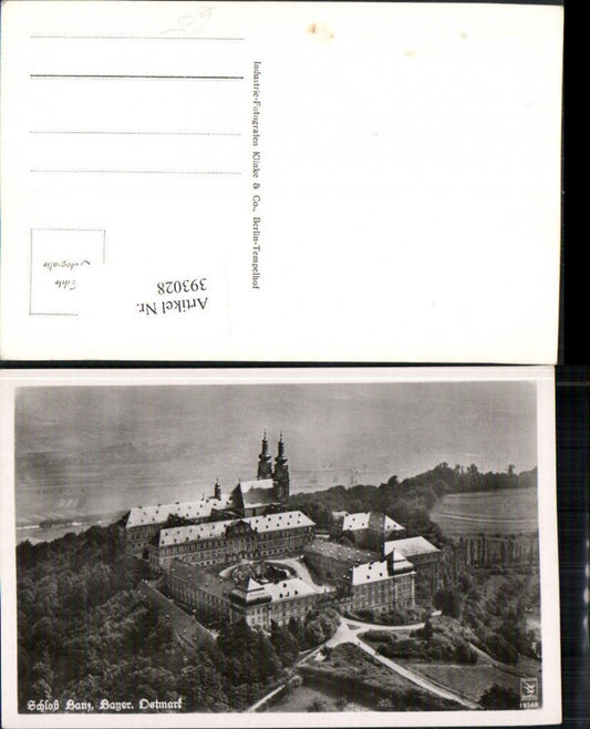 393028,Schloss Kloster Banz b. Bad Staffelstein Fliegeraufnahme