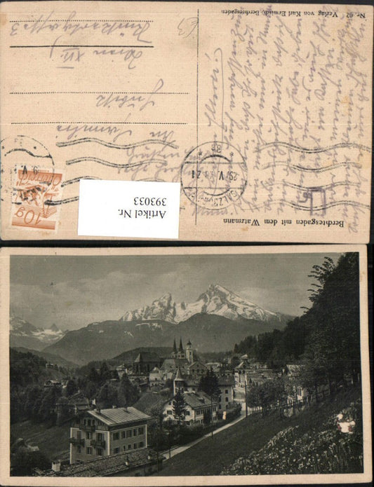393033,Berchtesgaden Totale m. Watzmann Bergkulisse
