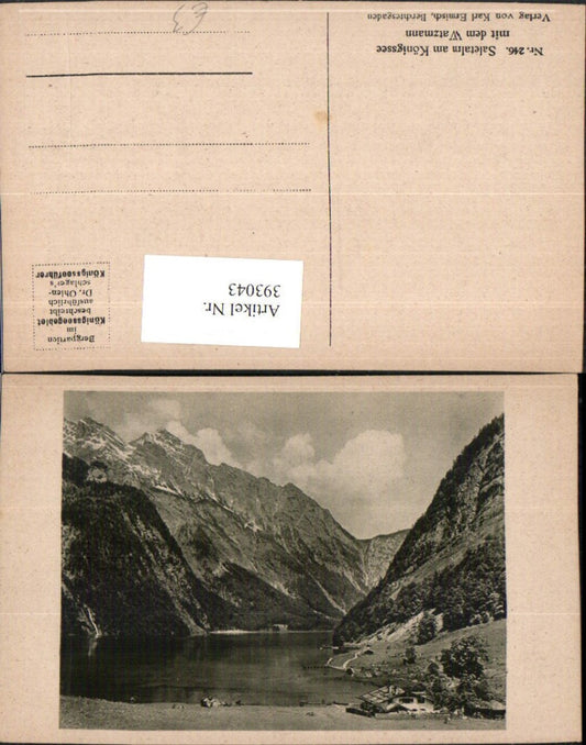 393043,Saletalm am Königssee See m. Watzmann Bergkulisse