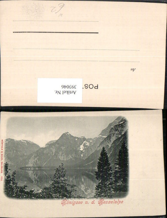393046,Königssee See b. Schönau von d. Kesselalpe Bergkulisse