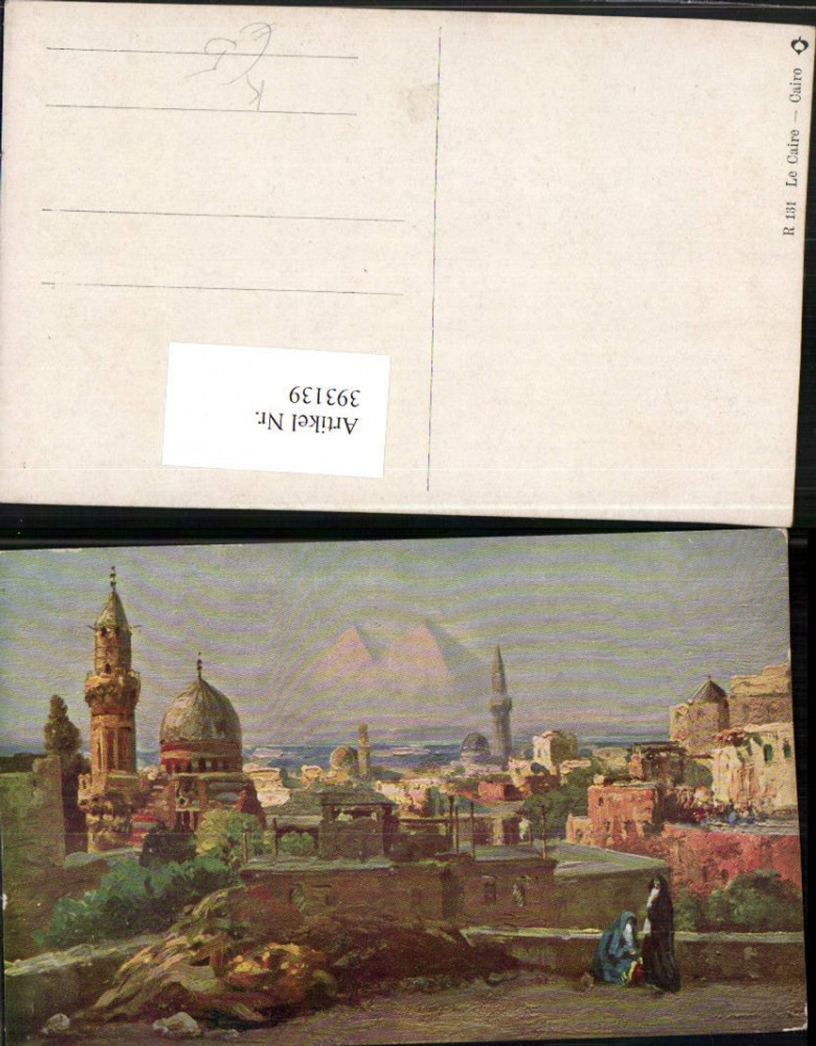 393139,Künstler AK Egypt Cairo Kairo Teilansicht Minarette