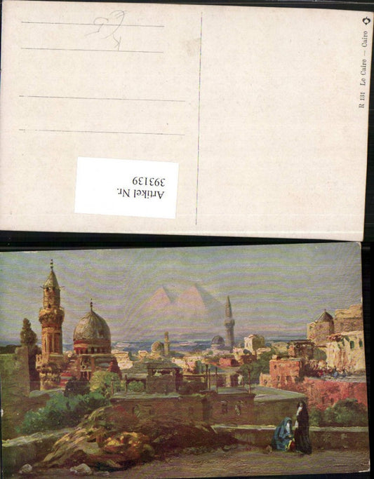 393139,Künstler AK Egypt Cairo Kairo Teilansicht Minarette