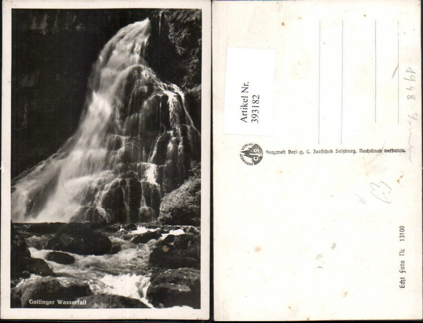 393182,Gollinger Wasserfall b. Golling