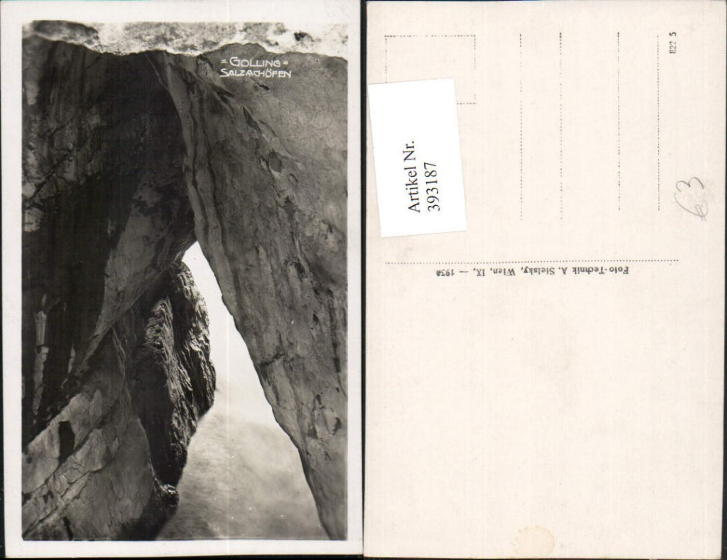 393187,Golling Salzachöfen Schlucht