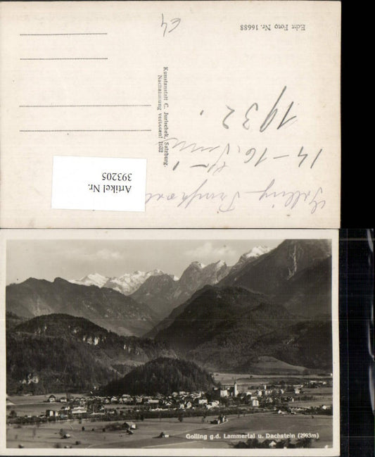 393205,Golling Totale geg. Lammertal u. Dachstein Bergkulisse