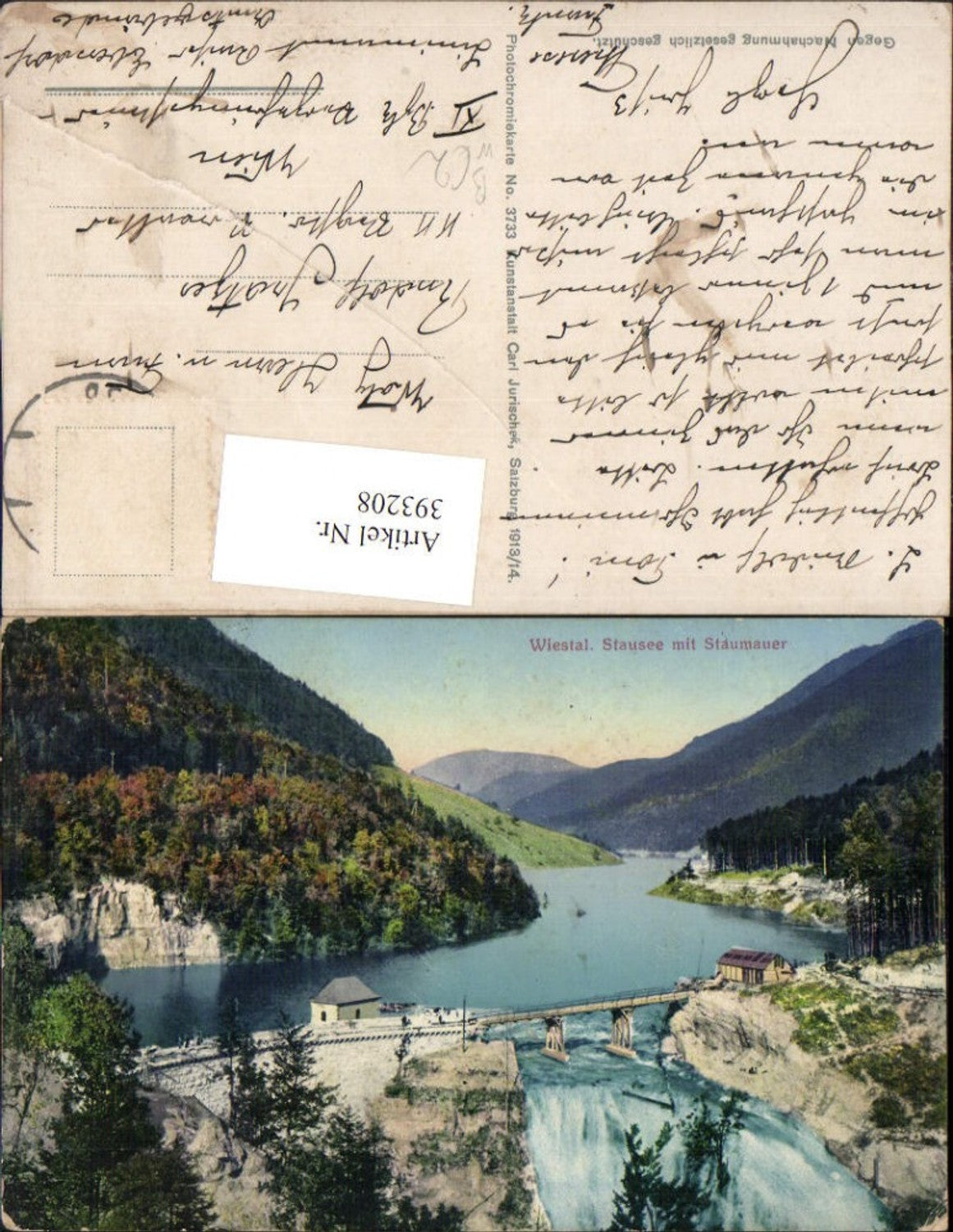393208,Wiestal Stausee m. Staumauer Damm