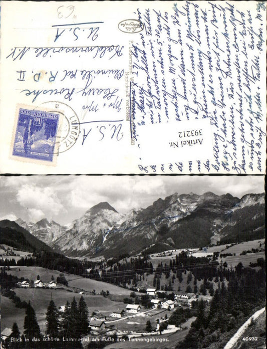 393212,Blick in das schöne Lammertal am Fuße des Tennengebirges Bergkulisse