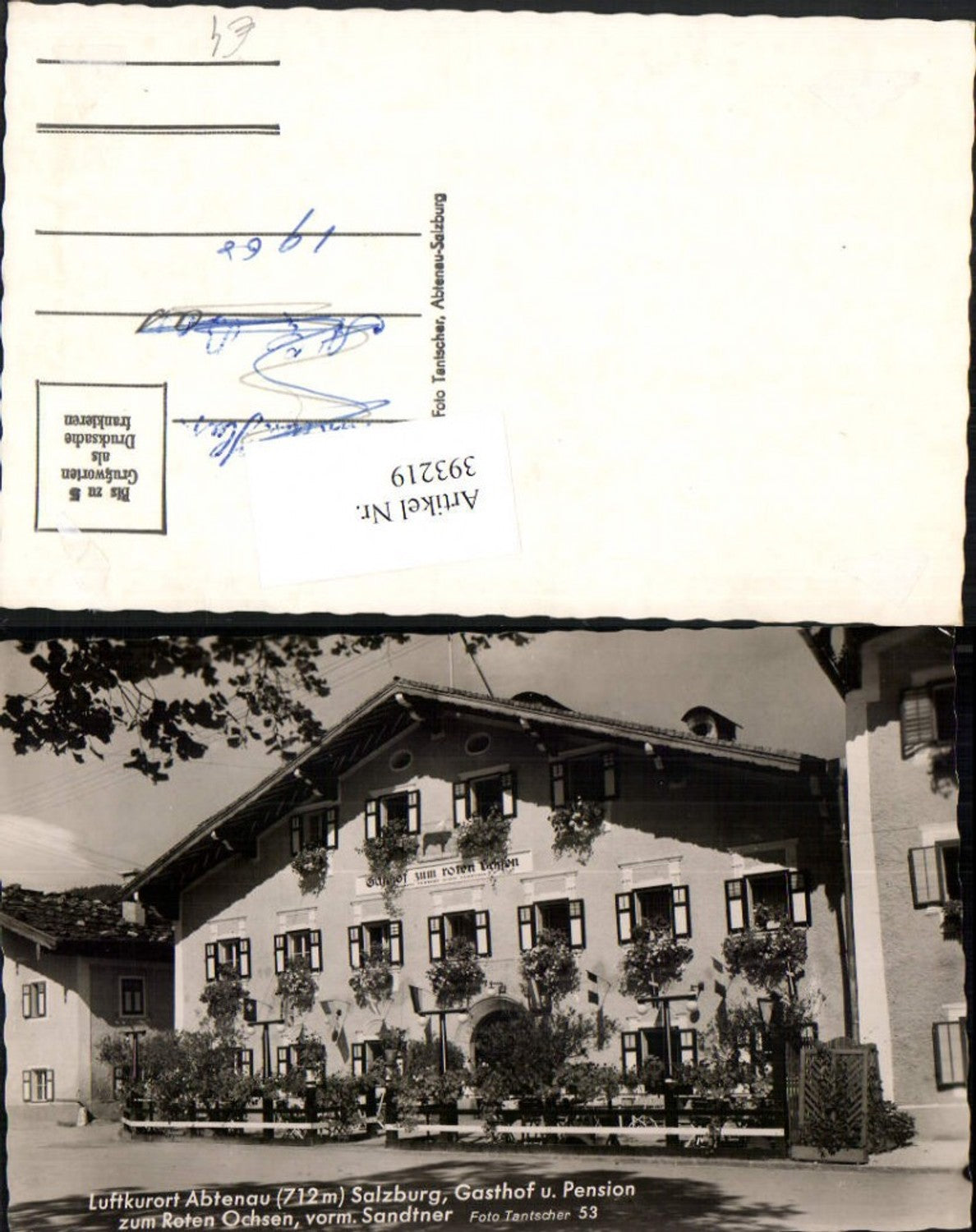 393219,Abtenau Gasthof u. Pension zum Roten Ochsen