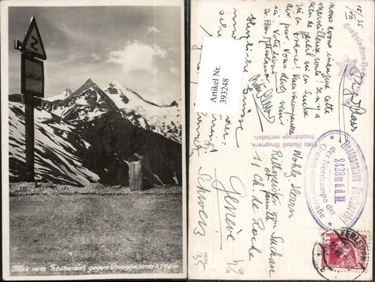 393248,Blick vom Fuschertörl b. Fusch geg. Großglockner Bergkulisse