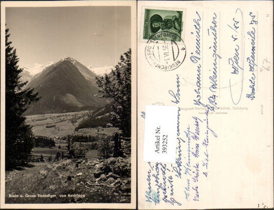 393252,Klein u. Großvenediger von Rechtegg b. Neukirchen Bergkulisse