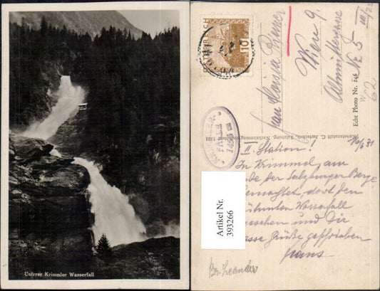 393266,Unterer Krimmler Wasserfall b. Krimml