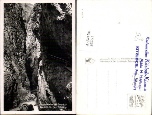 393271,Kitzlochklamm Schlucht b. Taxenbach Rauris