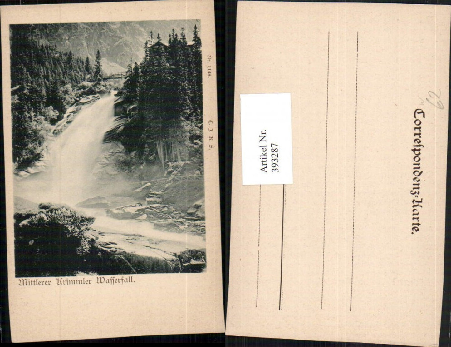 393287,Mittlerer Krimmler Wasserfall b. Krimml