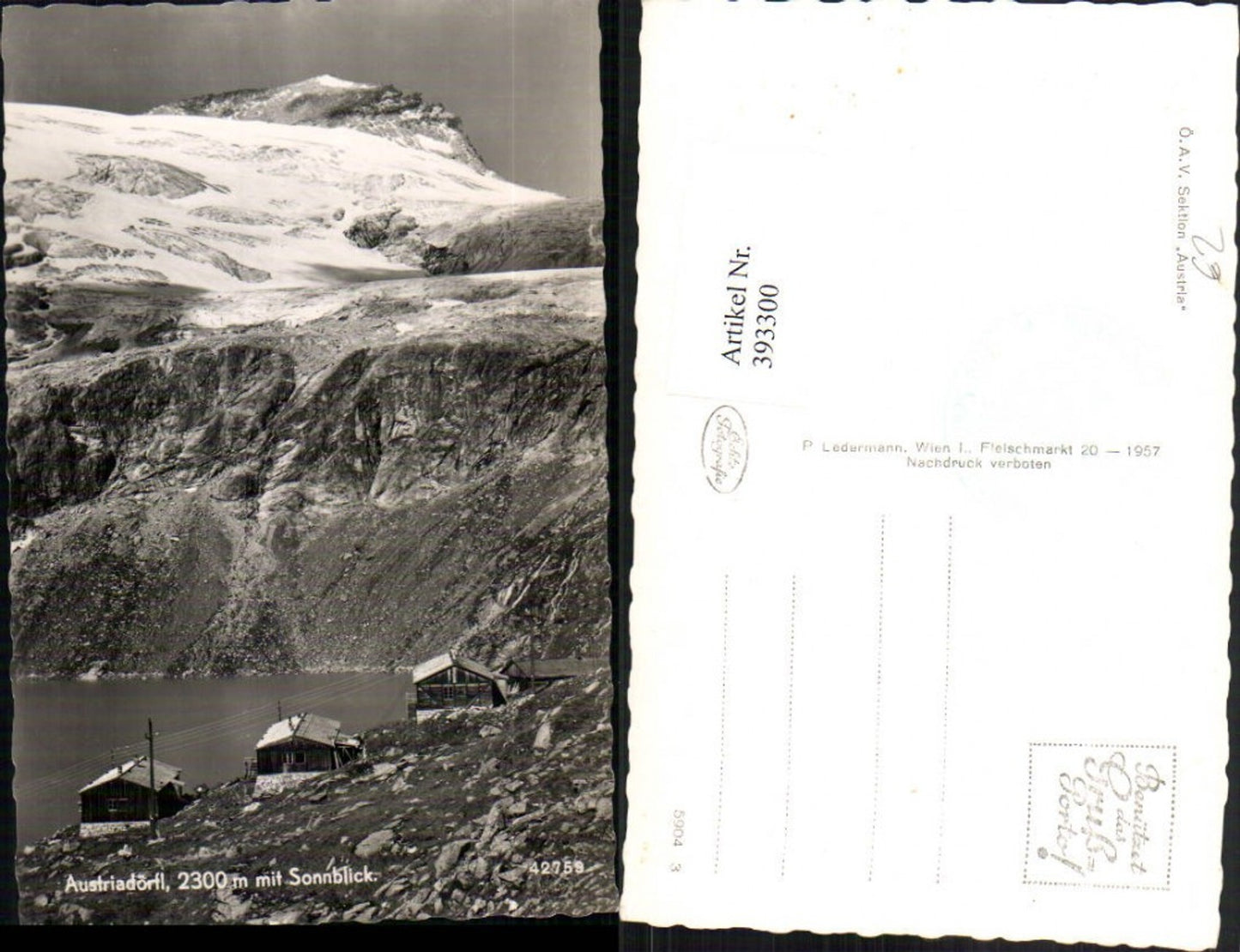 393300,Austriadörfl b. Uttendorf m. Sonnblick Bergkulisse