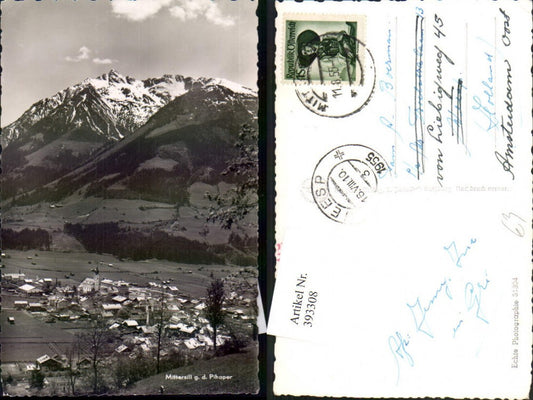 393308,Mittersill Totale geg. Pihaper Bergkulisse