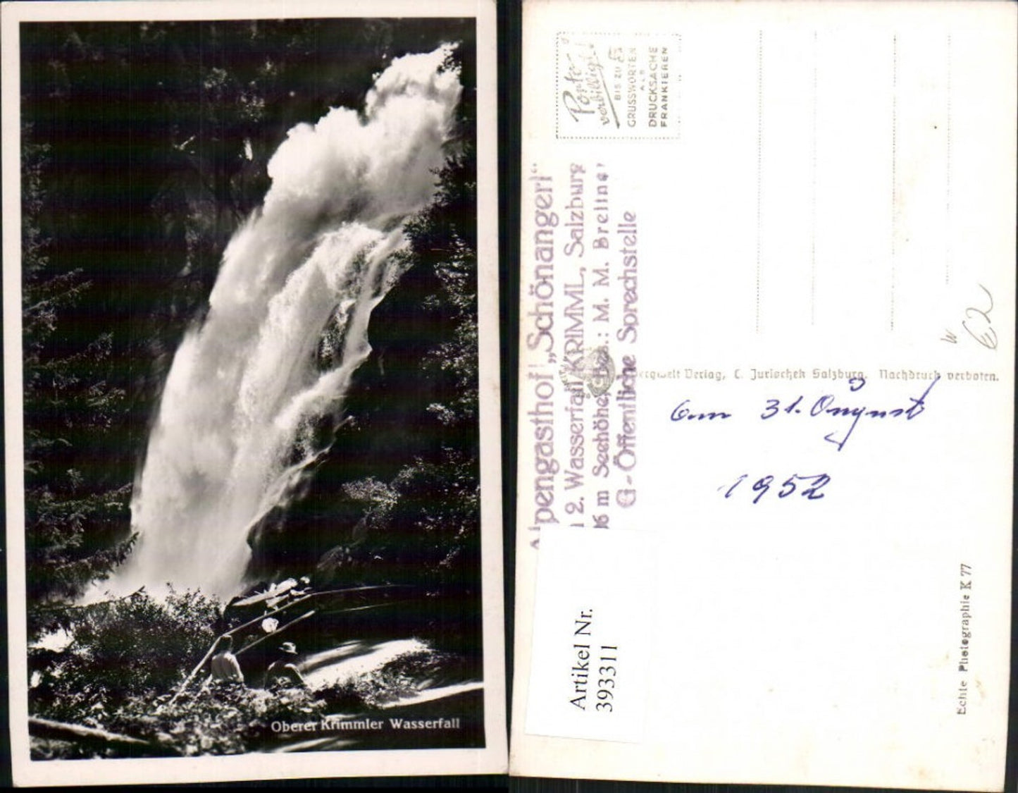 393311,Oberer Krimmler Wasserfall b. Krimml