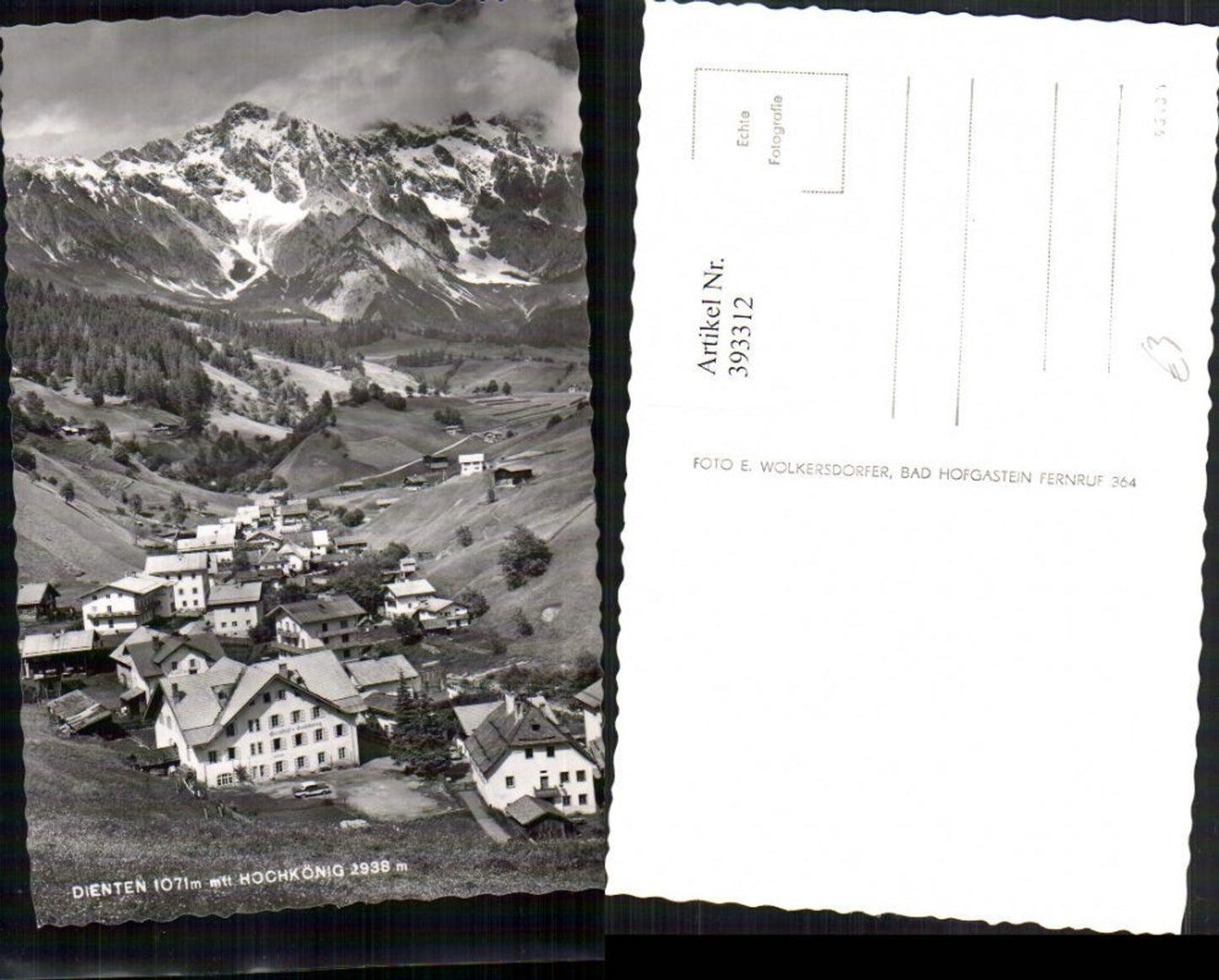 393312,Dienten Totale m. Hochkönig Bergkulisse