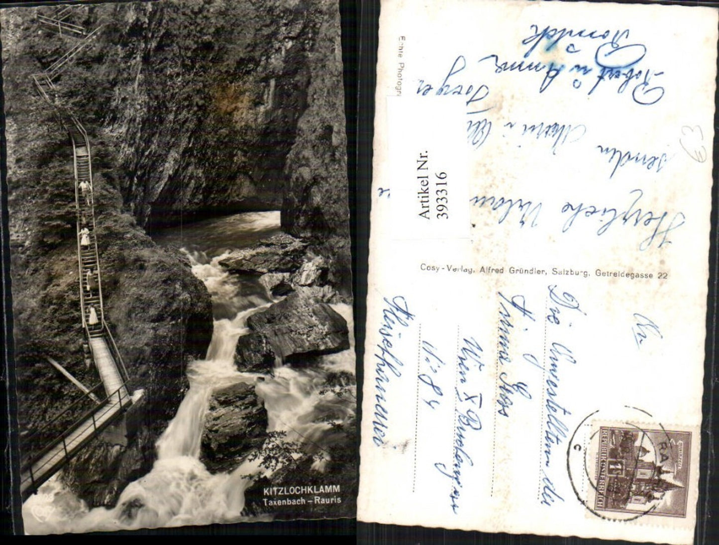 393316,Kitzlochklamm Klamm b. Taxenbach Rauris