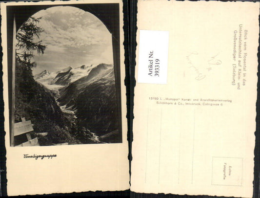 393319,Blick vom Rosental in das Untersulzbachtal auf Venedigergruppe b. Bramberg