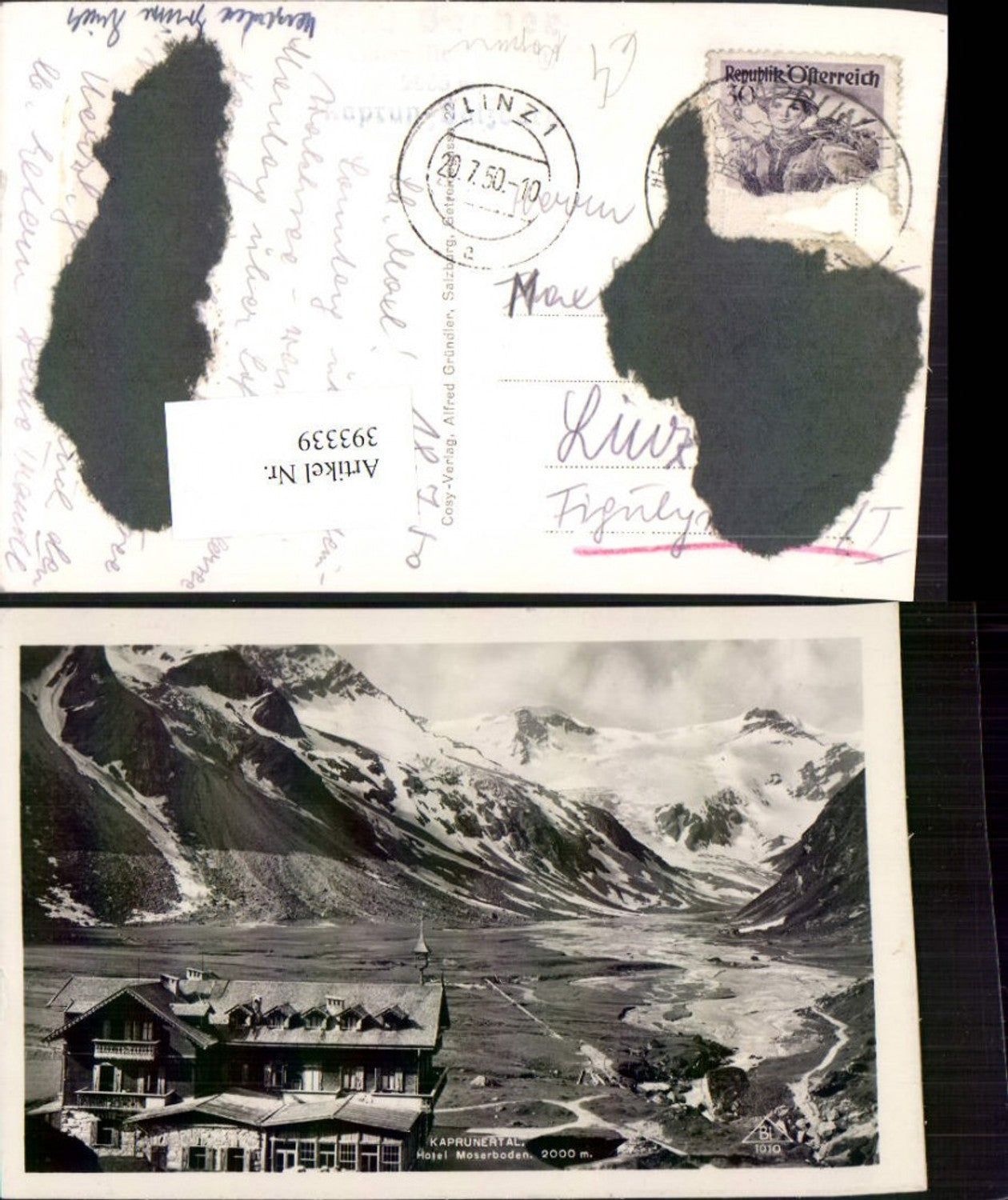 393339,Kaprunertal b. Kaprun Hotel Mooserboden Bergkulisse