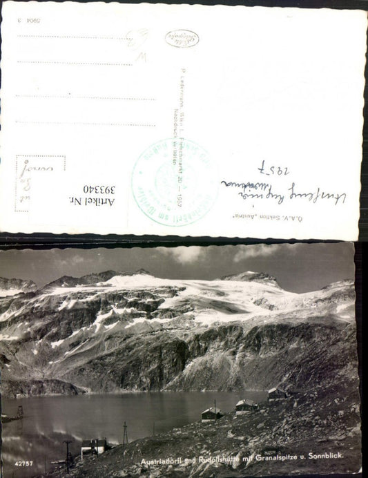 393340,Austriadörfl b. Uttendorf m. Granatspitze u. Sonnblick Bergkulisse