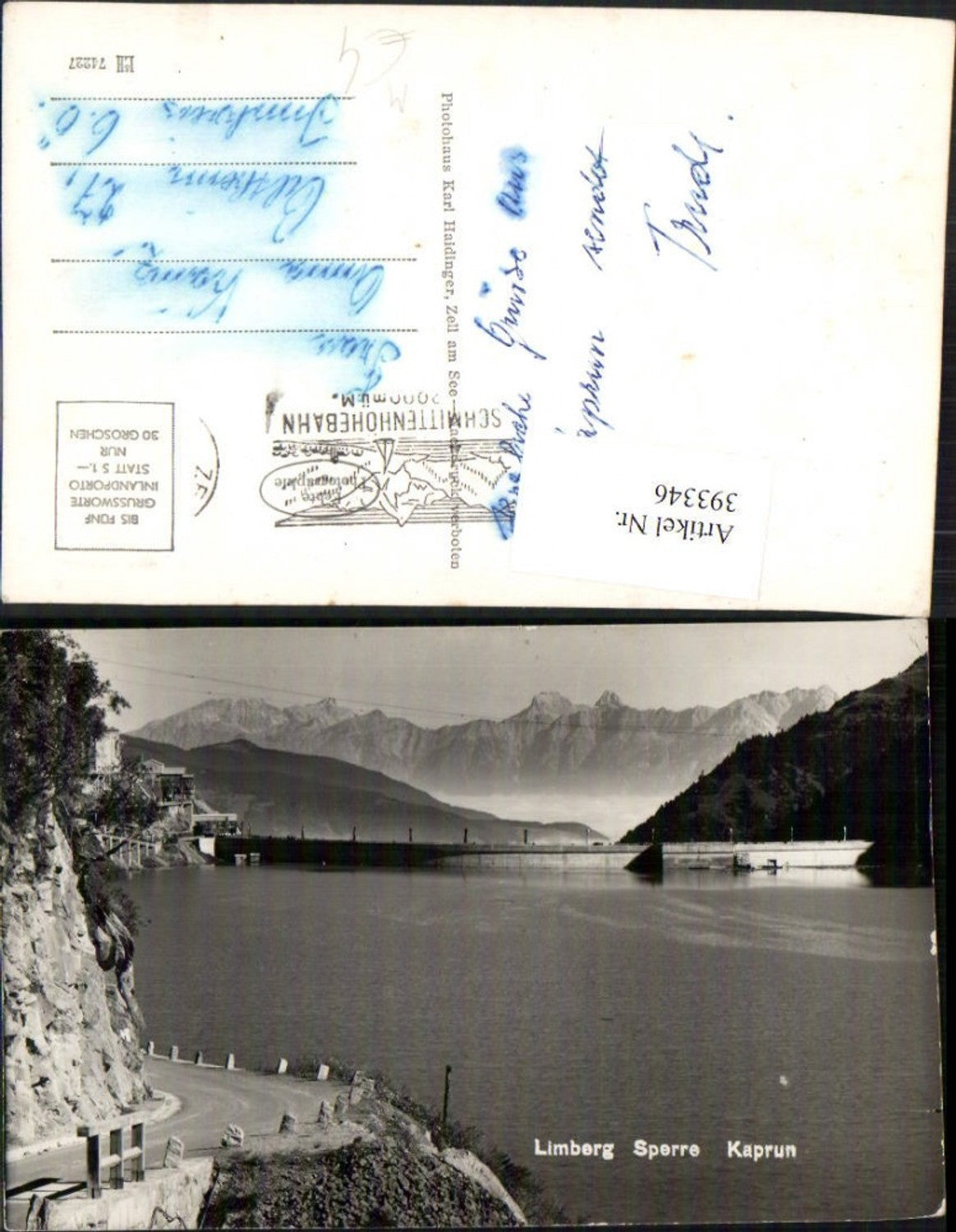 393346,Limberg Sperre Kaprun Damm Bergkulisse