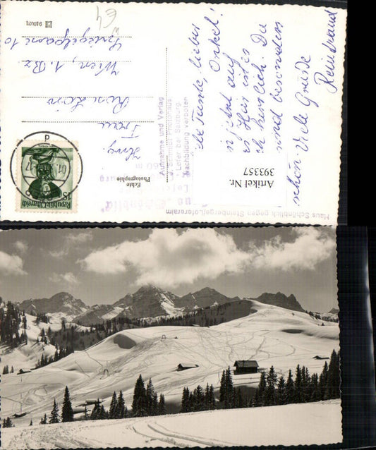 393357,Haus Schönblick geg. Steinberge Lofereralm b. Lofer Bergkulisse Winterbild