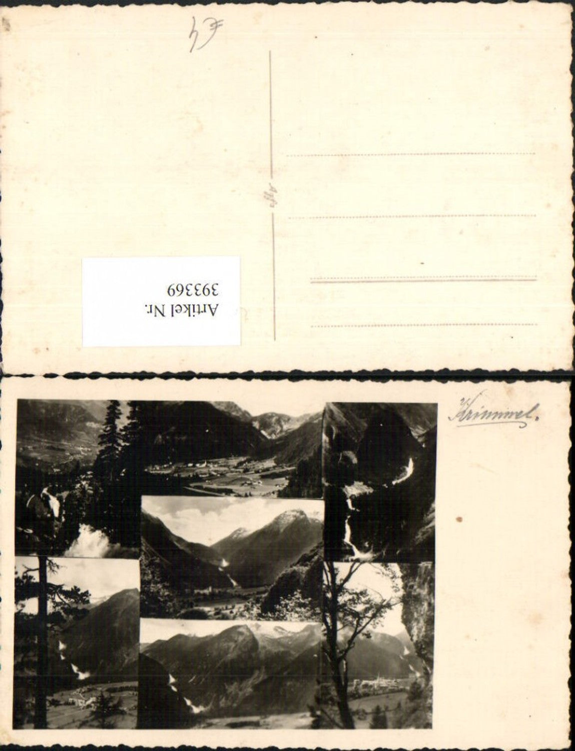 393369,Krimml Totale Wasserfälle Mehrbildkarte