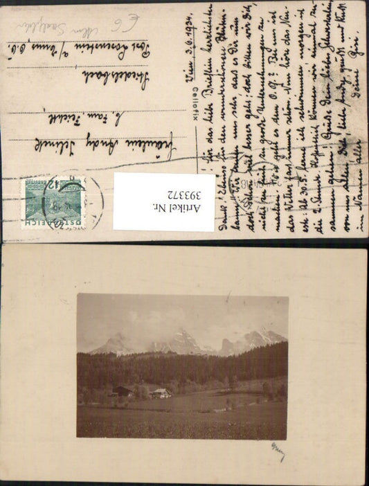 393372,Alm b. Saalfelden Landschaft Bergkulisse