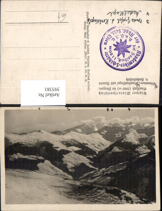 393381,Saalbach im Pinzgau Stemmerkogel u. Tauern Bergkulisse