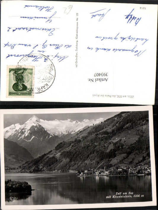 393407,Zell am See Totale m. Kitzsteinhorn Bergkulisse