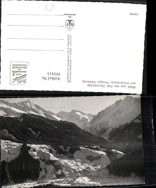 393415,Hollersbach im Pinzgau Totale Bergkulisse Winterbild