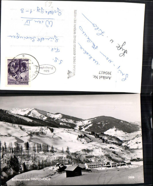 393417,Hintermoos b. Maria Alm Bundessportheim Bergkulisse Winterbild