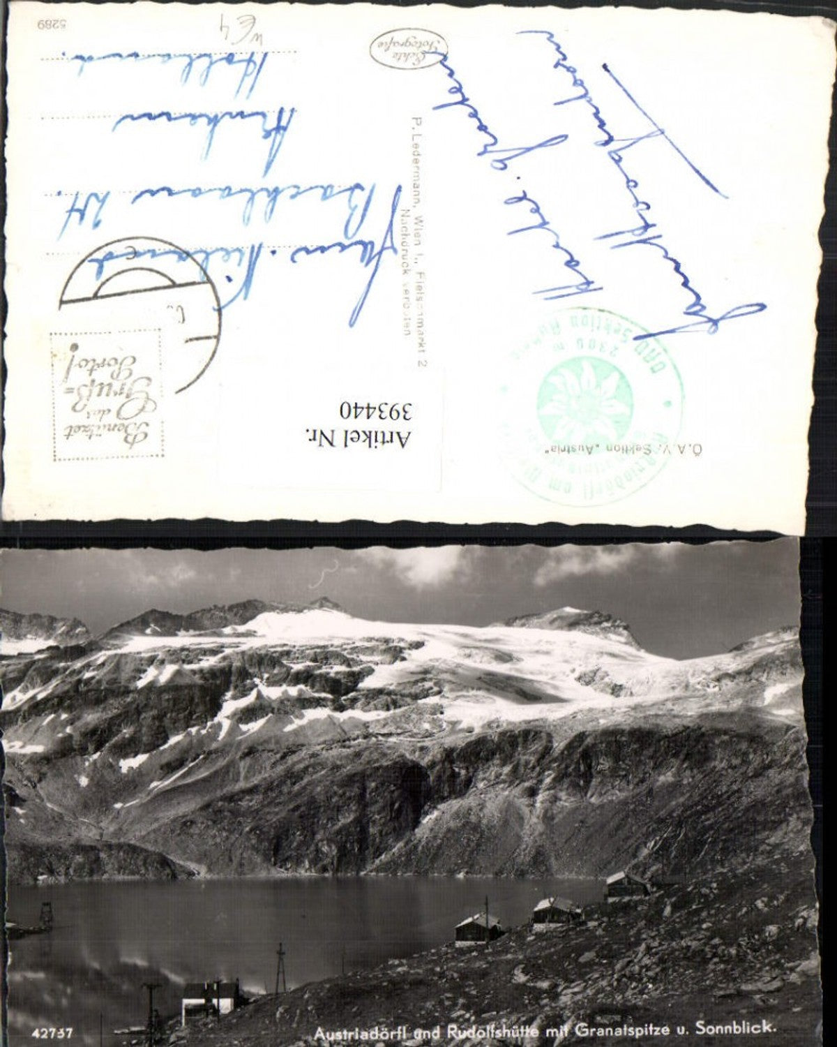 393440,Austriadörfl b. Uttendorf m. Granatspitze u. Sonnblick Bergkulisse