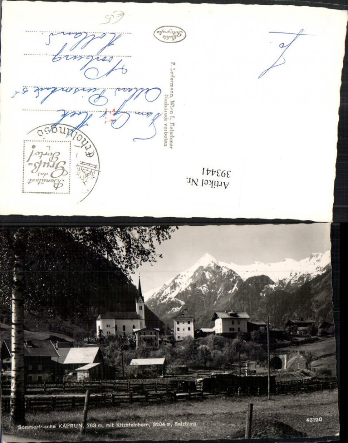 393441,Kaprun Teilansicht m. Kitzsteinhorn Bergkulisse