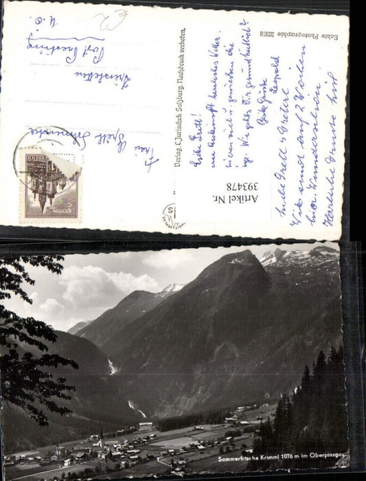 393478,Krimml im Oberpinzgau Totale Bergkulisse